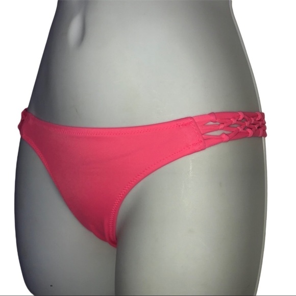 Victoria’s Secret Macrame Bikini Bottom Pink XS - Picture 1 of 5